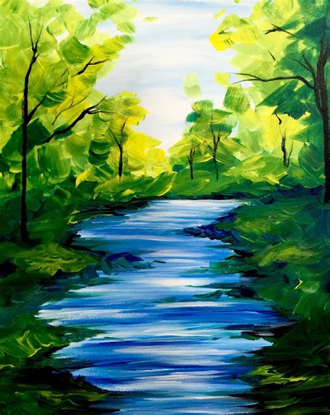 easy acrylic paintings of nature|beautiful landscape paintings in acrylic.